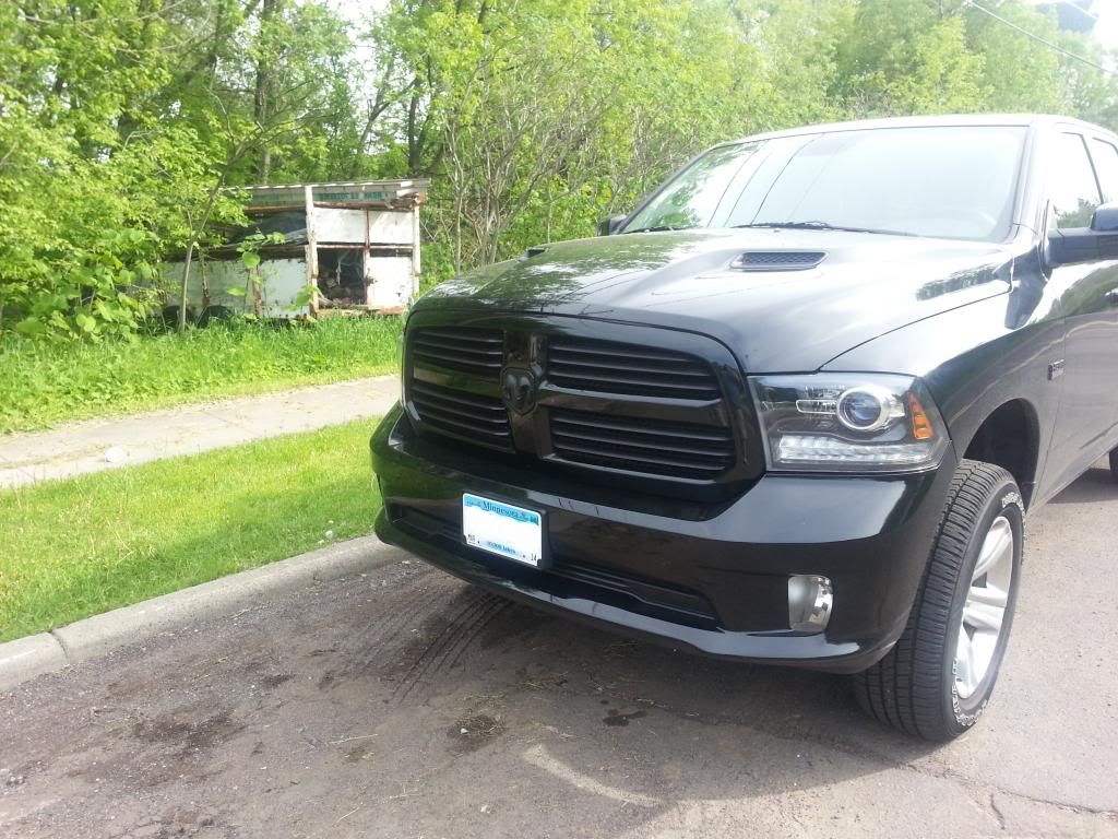2013 Ram Sport Plasti Dipped grille inserts DODGE RAM FORUM